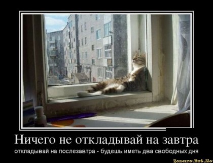 Не откладывай на завтра